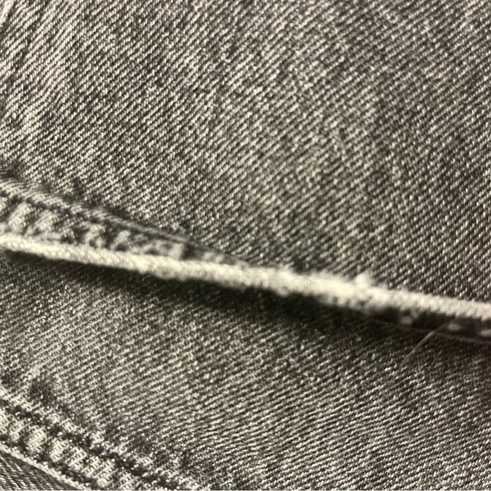 AGOLDE Lana Womens Sz 28 High Rise Straight Leg Jeans Lava Button Fly Frayed Hem - Picture 7 of 11